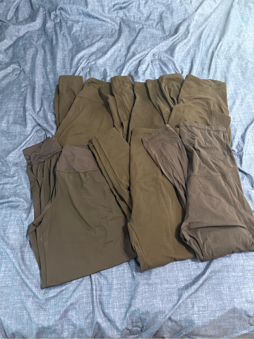 Maternity leggings and a pair of joggers